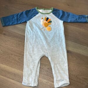 Mud Pie Turkey Pumpkin Baby Bodysuit 6-9 months